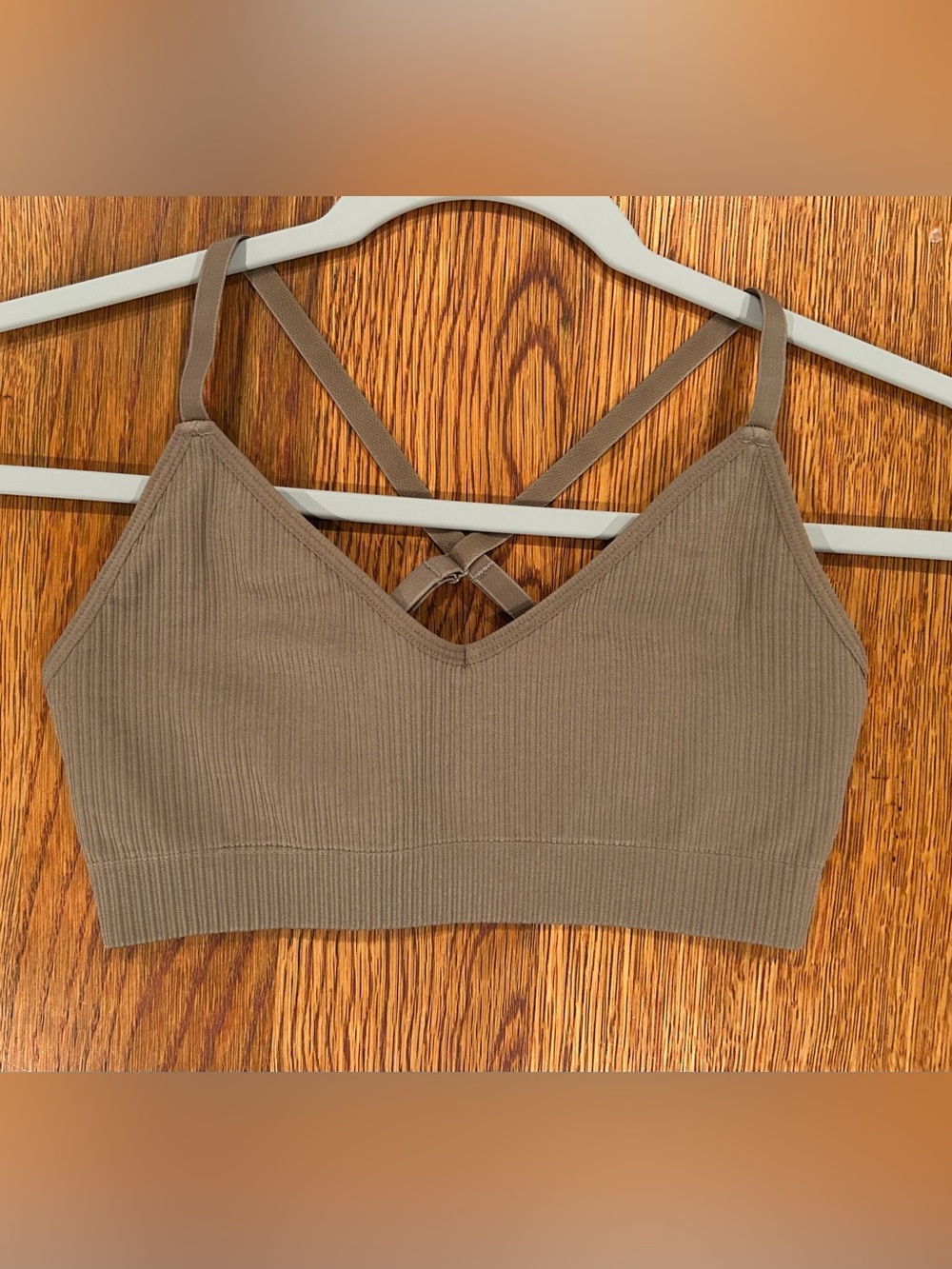 Good American Seamless Strappy Back Rib Bra - Size 1/2